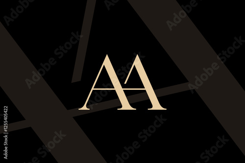 AA letter logo icon design. Classic style luxury initials monogram.