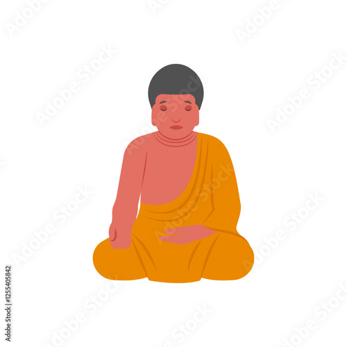 Buddha, Diwali, Hindu, Indian Symbol Illustration