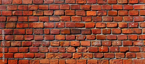 Obraz Stara ceglana ściana o surowej strukturze.