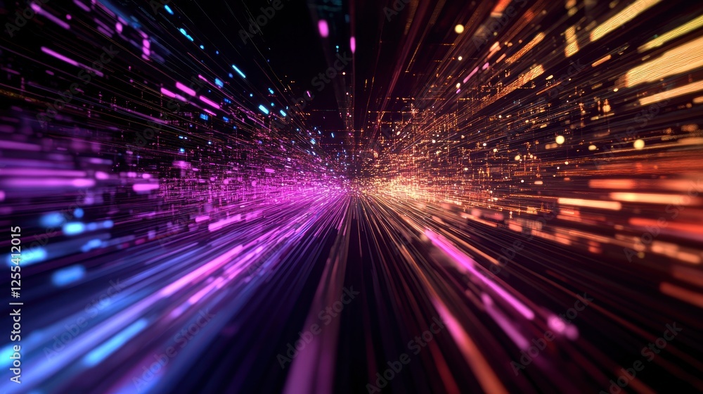 Fototapeta premium Abstract Light Tunnel
