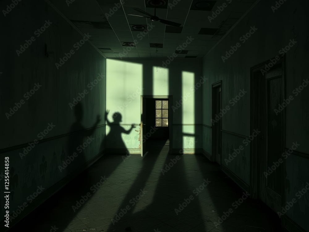 Eerie shadows haunt Abandoned Asylums in darkness Eerie shadows haunt Abandoned Asylums in darkness