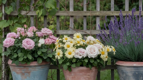 Wallpaper Mural flowers in a garden Torontodigital.ca