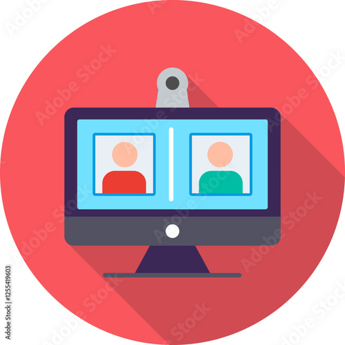 Videocall Vector Icon