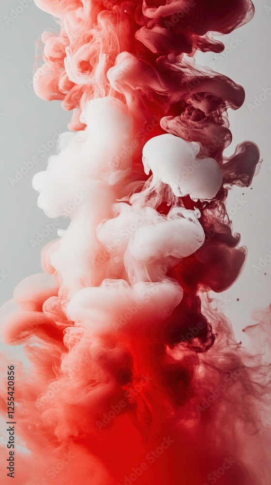 Fototapeta premium abstract red color pastel vertical background