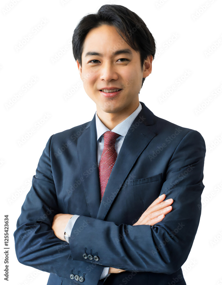 Portrait of only one Man. White Background. Portrait of only one Man. White Background.