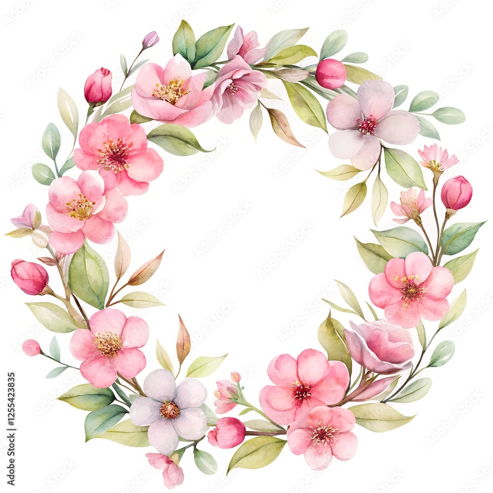 Spring and summer Background watercolor arrangements with small flower. Spring and summer Background watercolor arrangements with small flower.