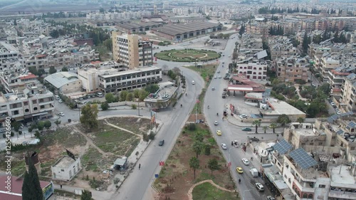 Aerial view of Aleppo City in Syria.