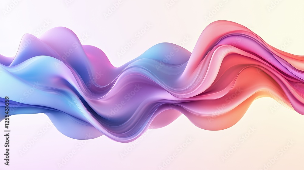 Abstract Colorful Flowing Wave Design Abstract Colorful Flowing Wave Design
