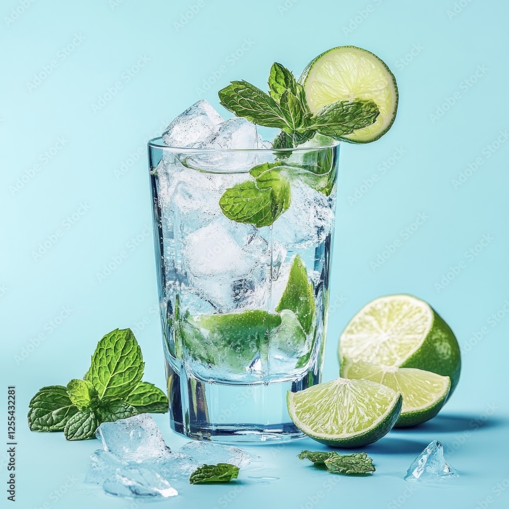Refreshing Mojito cocktail with lime and mint (2) Refreshing Mojito cocktail with lime and mint (2)