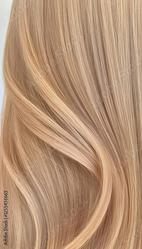 Wallpaper Mural Blonde hair close-up. Ideal for hair care product ads, illustrating hair texture, or showing a blonde hairstyle Torontodigital.ca