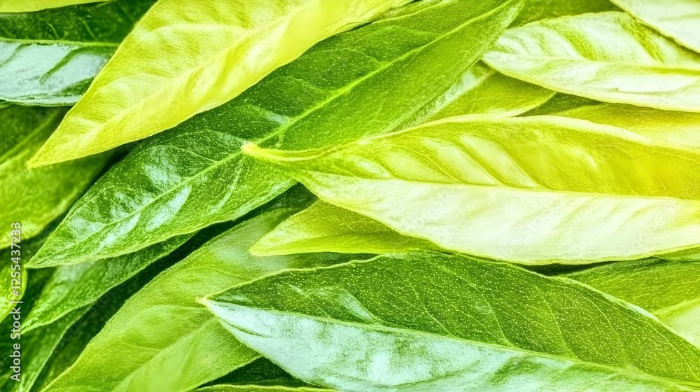 Close-up of many green leaves showing vibrant textures for backgrounds, banners, and nature-related marketing materials Close-up of many green leaves showing vibrant textures for backgrounds, banners, and nature-related marketing materials
