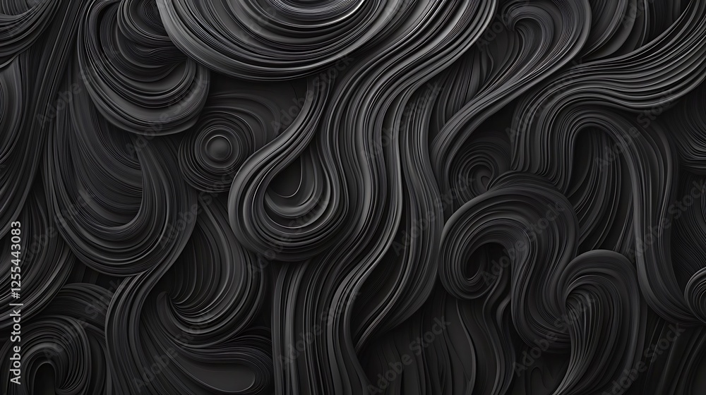 Obraz premium Abstract dark swirls, texture background