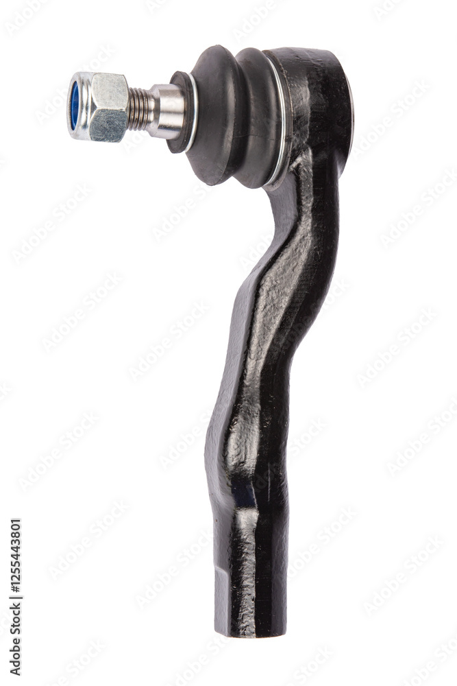 terminal, bushing, ball joint, spare part for car on white background terminal, bushing, ball joint, spare part for car on white background