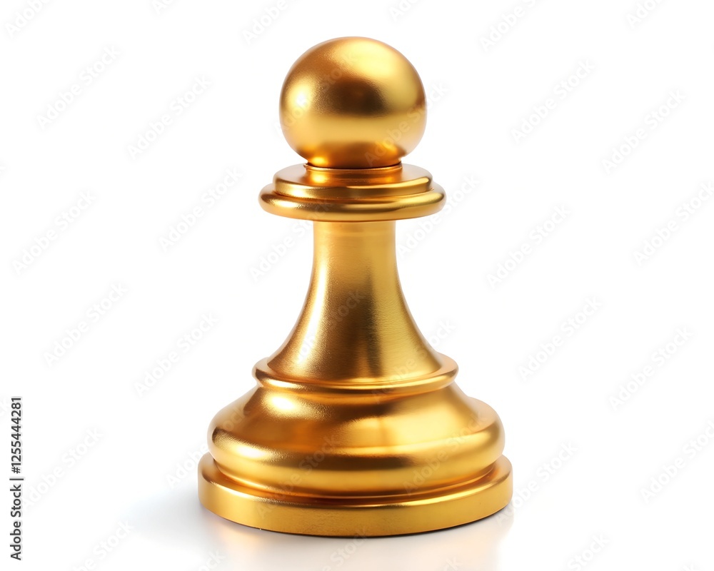 Chess piece on white background
Chess piece on white background