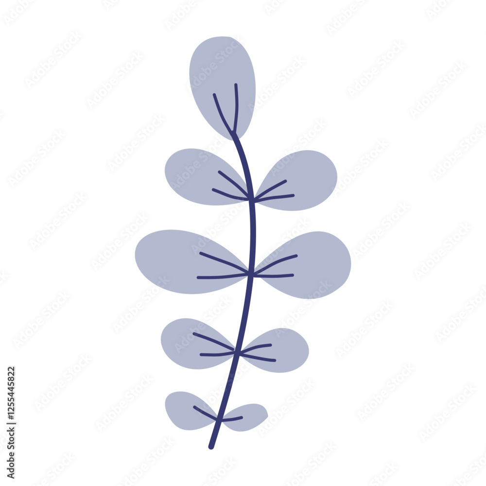 Plant leaf, branch. Icon, vector illustration Plant leaf, branch. Icon, vector illustration