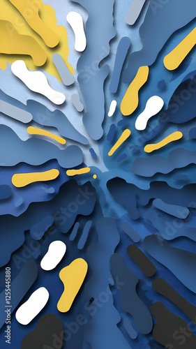 yellow and blue water drops background