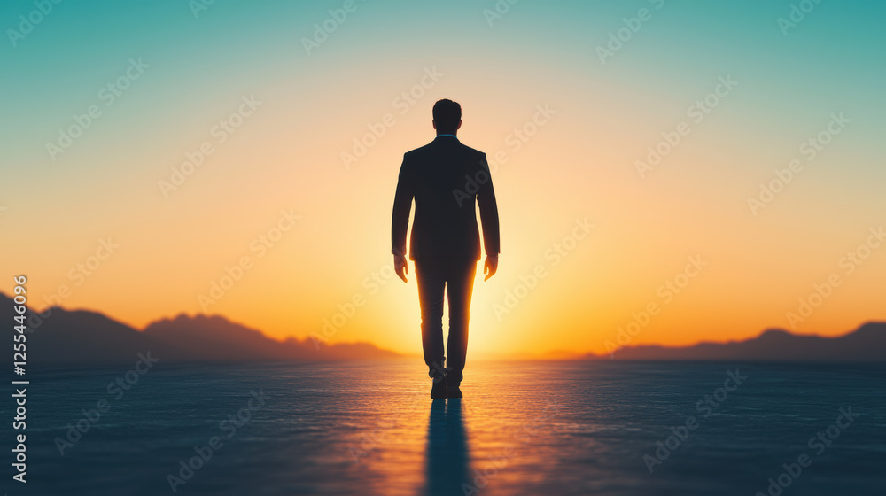 The Glow of Encouragement radiant beams symbolizing support emanating from a leader, A silhouetted figure stands before a vibrant sunset, symbolizing introspection and the journey of self-discovery. The Glow of Encouragement radiant beams symbolizing support emanating from a leader, A silhouetted figure stands before a vibrant sunset, symbolizing introspection and the journey of self-discovery.