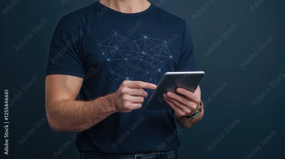 Engaging user with tablet technology indoor setting digital interaction modern environment close-up perspective Engaging user with tablet technology indoor setting digital interaction modern environment close-up perspective