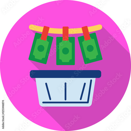Money Loundering Vector Icon
