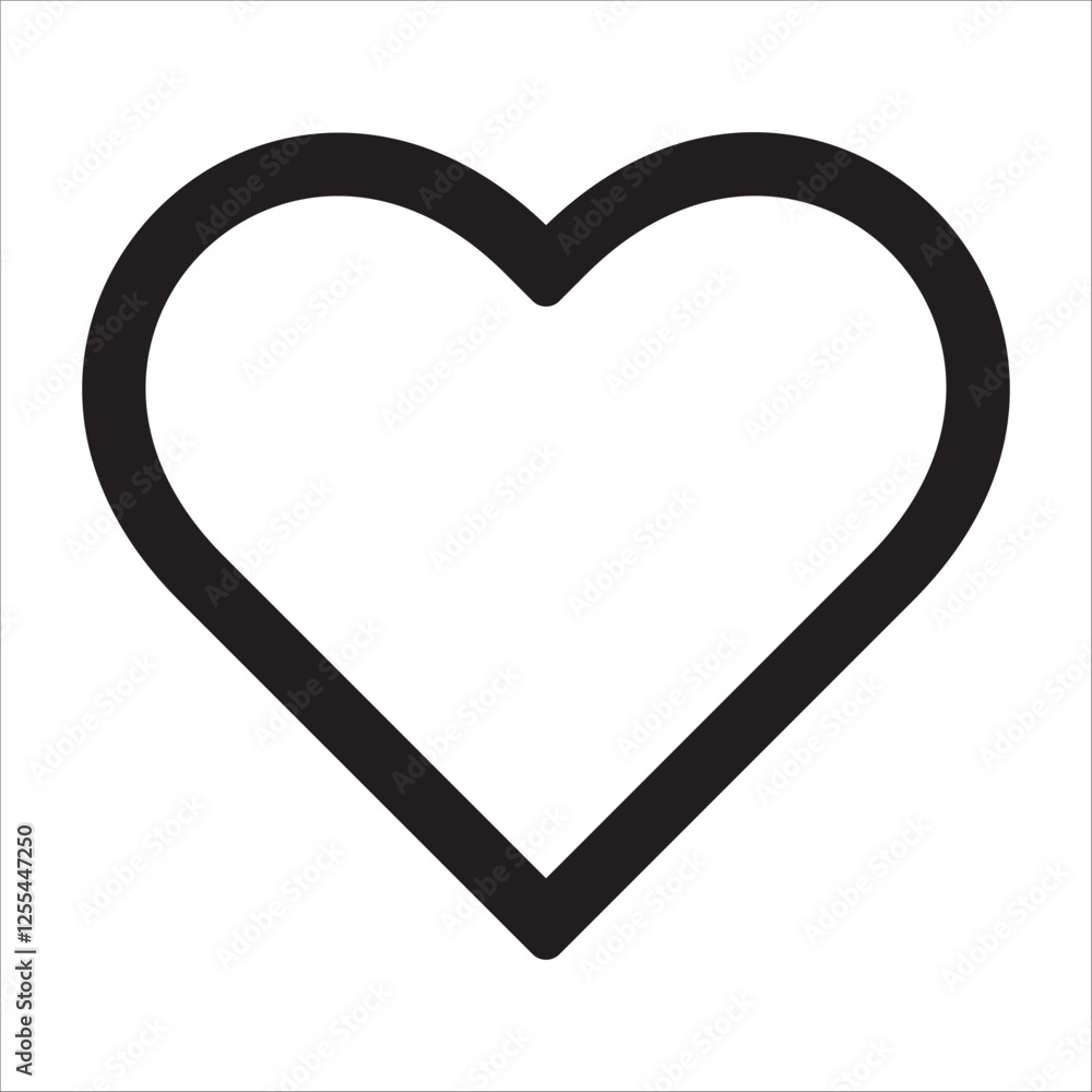 Romantic Heart Icon vector flat design in trendy style for Wedding Celebration eps 10 Romantic Heart Icon vector flat design in trendy style for Wedding Celebration eps 10