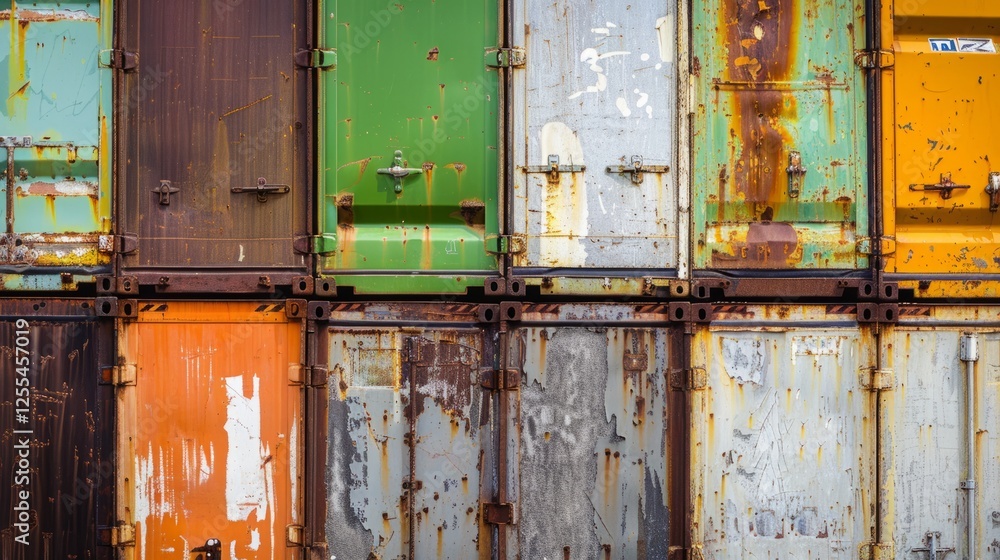 Naklejka premium Container transport