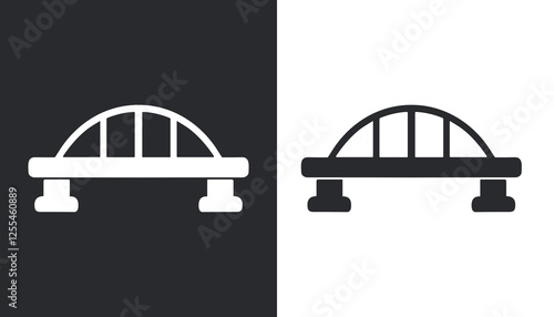 Bridge icon Set. Bridge vector. suspension bridge