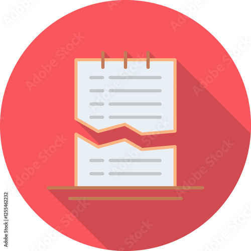 Corrupted List Vector Icon
