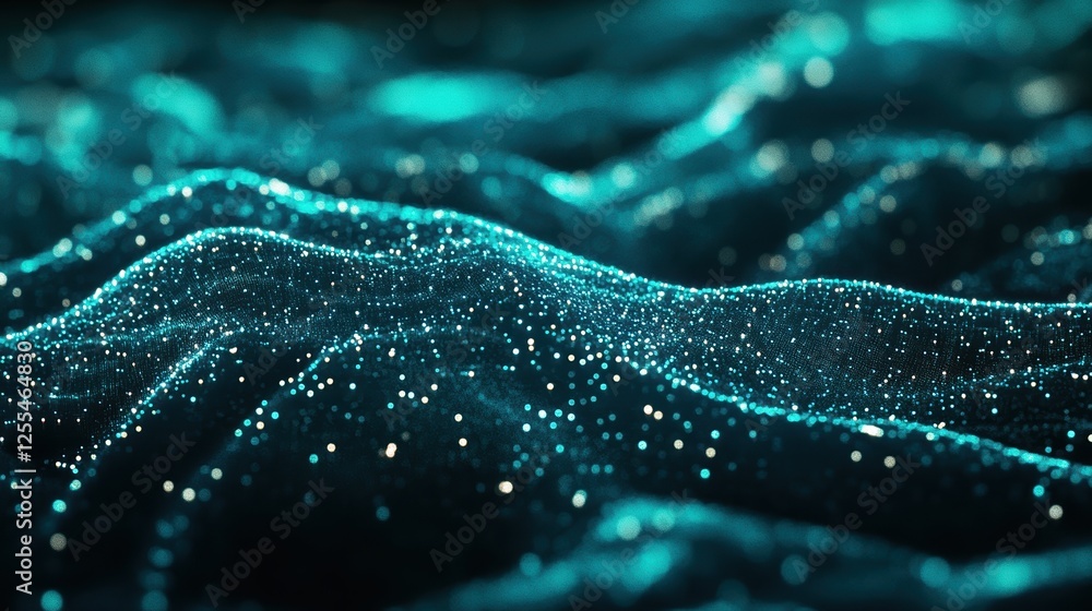 Teal Particle Wave Abstract Background - Abstract backgrounds Teal Particle Wave Abstract Background - Abstract backgrounds