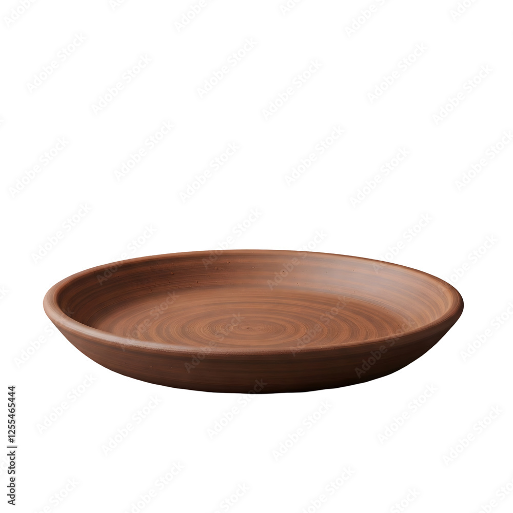 Plate made of clay isolated on transparent background Plate made of clay isolated on transparent background