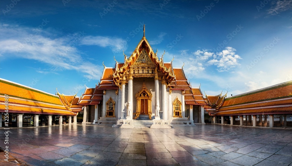 Obraz premium buddhist temple wat suthat thep wararam in bangkok thailand