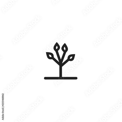 Eco friendly product icon, totally naturel icon, 100% natural icon, no GMO, free of nitrates, free of pesticide icon, Totally natural icon featuring a tree with branches and leaves 