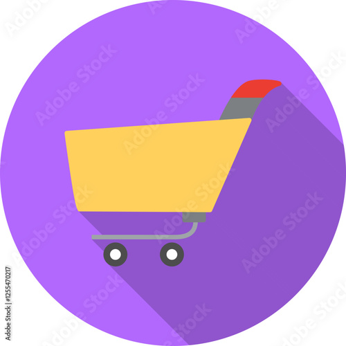 Unique Shopping Cart Vector Icon