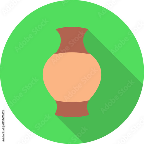 Antique Jar Vector Icon