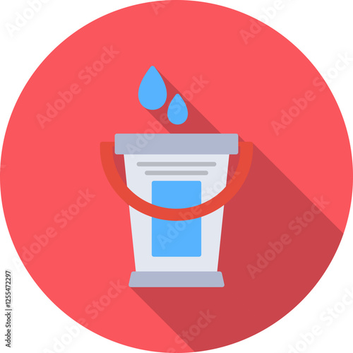 Water Bucket Vector Icon