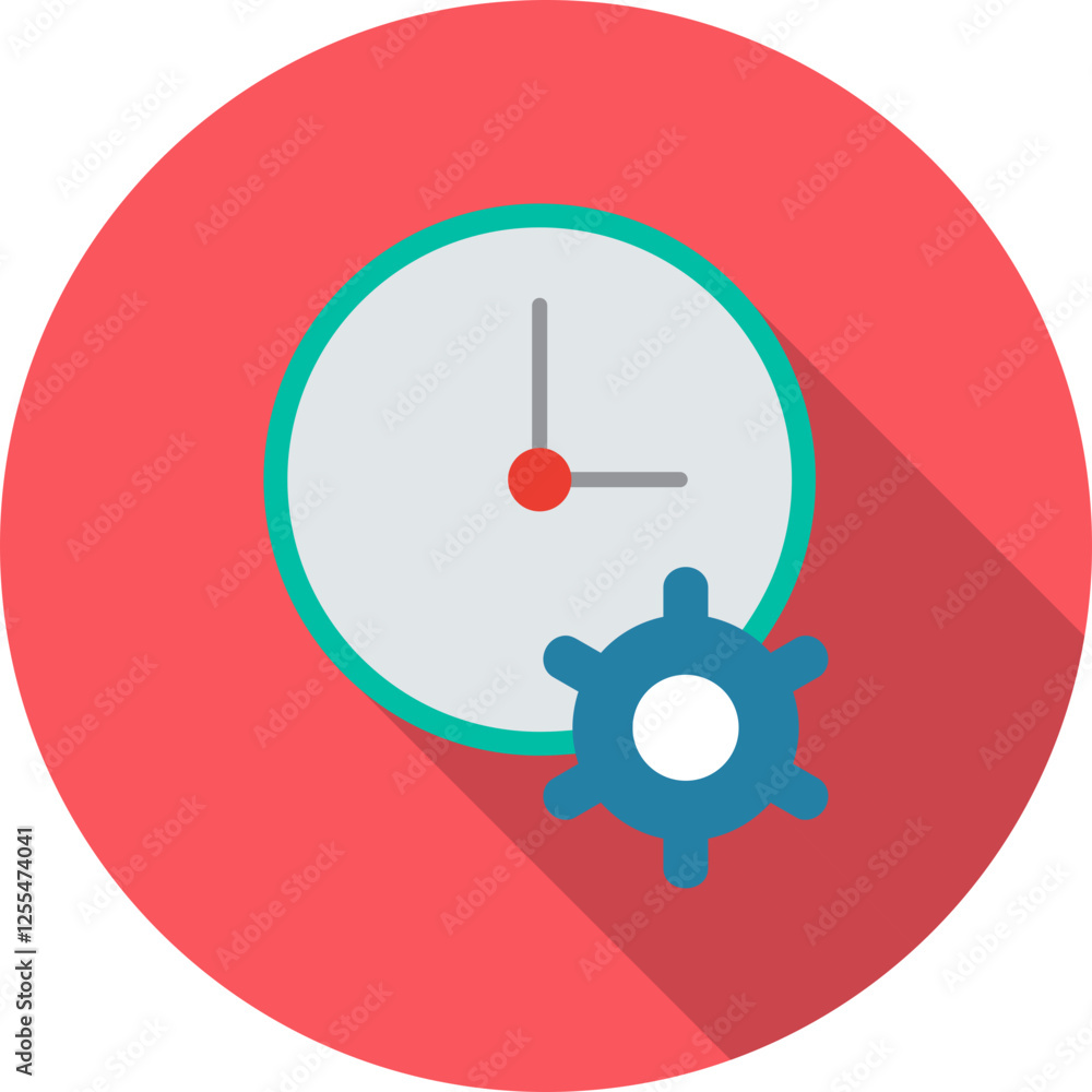 Unique Time Optimization Vector Icon Unique Time Optimization Vector Icon