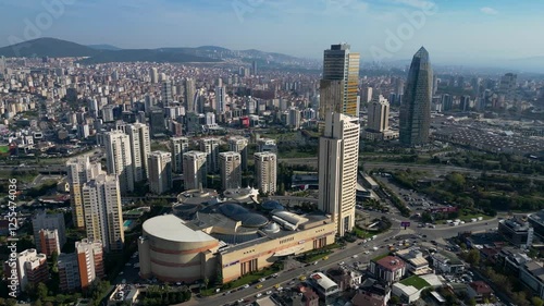 aerial view of atasehir photo