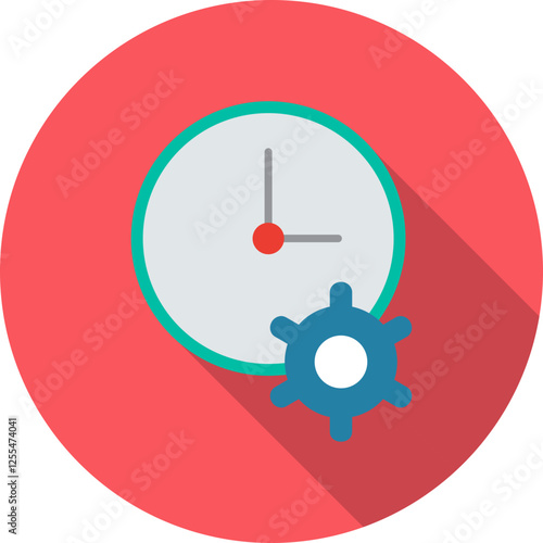 Unique Time Optimization Vector Icon