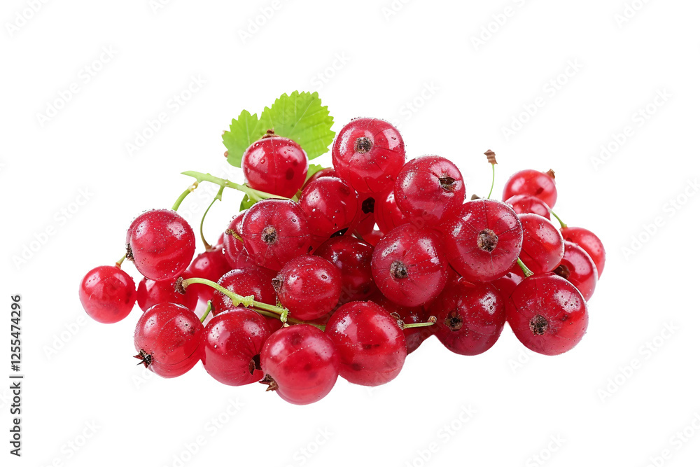 Organic redcurrants isolated on transparent background Organic redcurrants isolated on transparent background