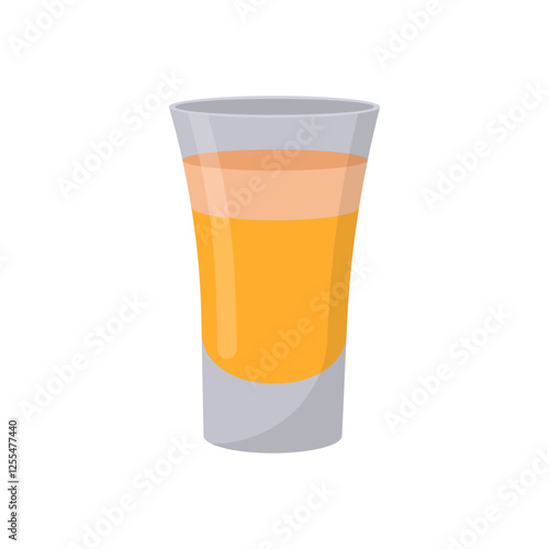 Buttery Nipple Shot, Cocktails Vector illustration, Isolated