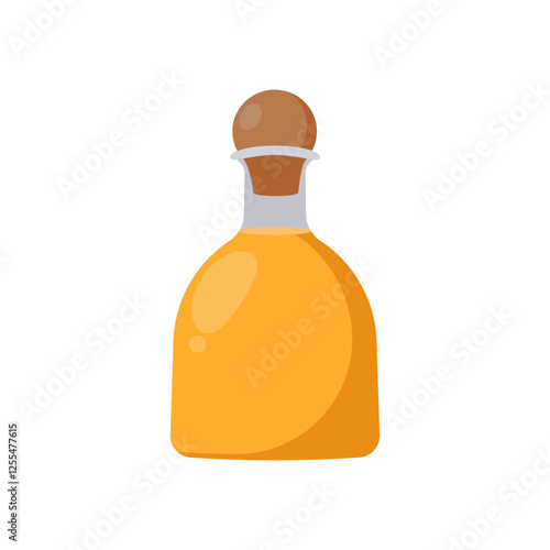 Tequila Bottle, Cocktails Vector illustration, Isolated