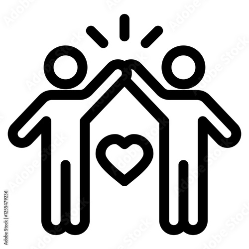 belonging single icon