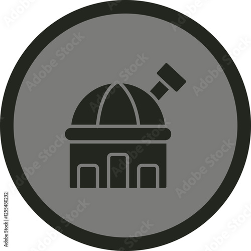 Observatory Vector Icon Design