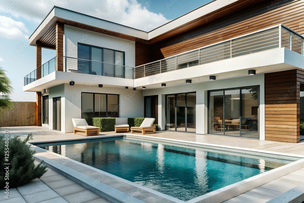 swimming pool in hotel 3d rendering of a furnished living room with to the house, Modern Loft Apartment Interior swimming pool in hotel 3d rendering of a furnished living room with to the house, Modern Loft Apartment Interior