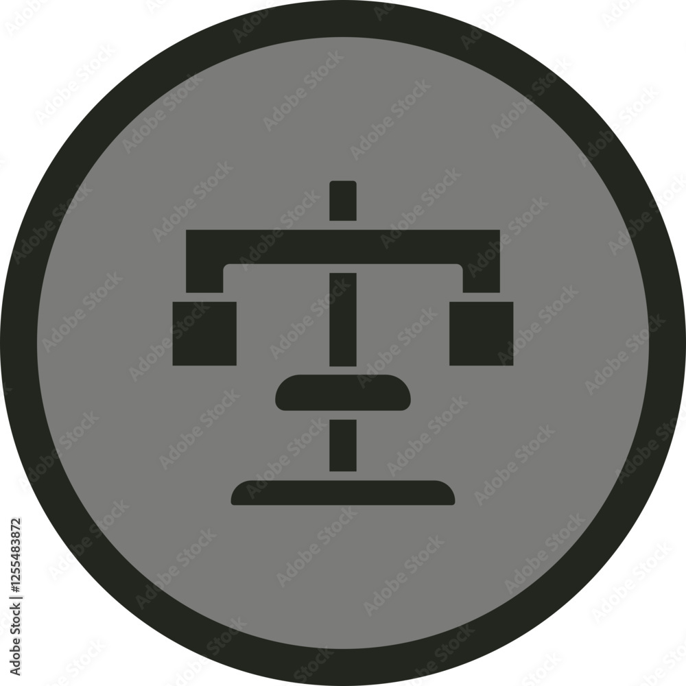 Obraz premium Chest Press Vector Icon Design