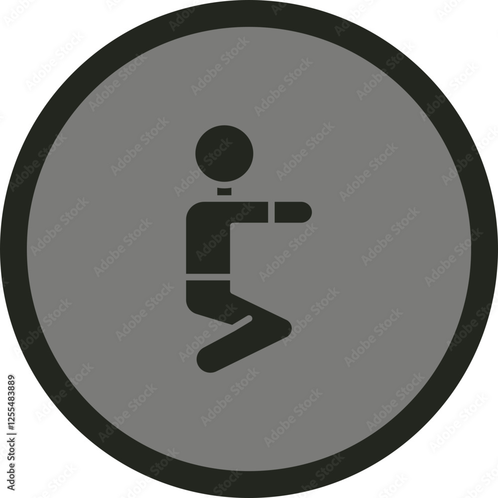 Squats Vector Icon Design Squats Vector Icon Design