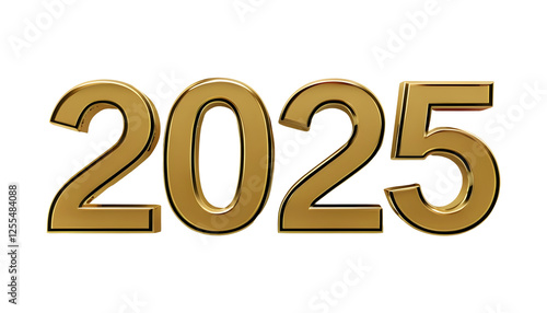Glossy Gold 2025 Numbers Against