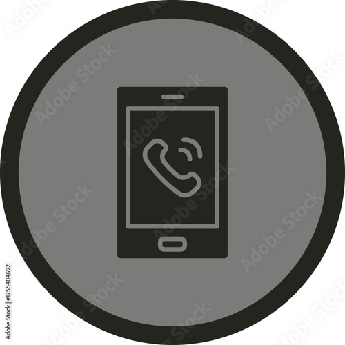 Dial Call Vector Icon Design