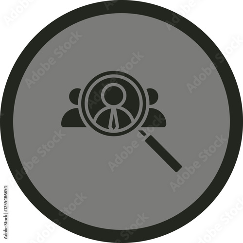 Recruitment Human Vector Icon Design