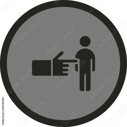 Passive Candidate Vector Icon Design