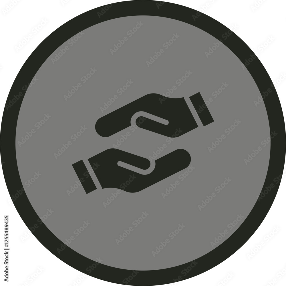 Helping Hand Vector Icon Design Helping Hand Vector Icon Design